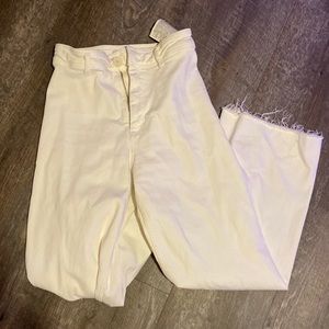 Zara marine straight jeans white - size 4